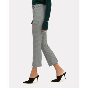 DEREK LAM 10 Crosby Pants Houndstooth Trouser Cropped Career Womens Size 10